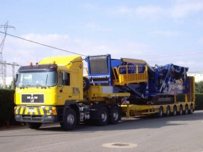 Transporte especial de criba Fintec 542