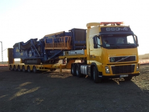Transporte de criba Fintec.